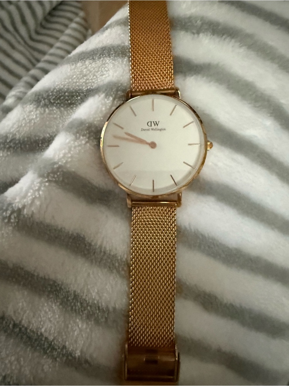 Daniel Wellington Rose Gold Mesh Strap Women's Watch with White Dial - Picture 2 of 4